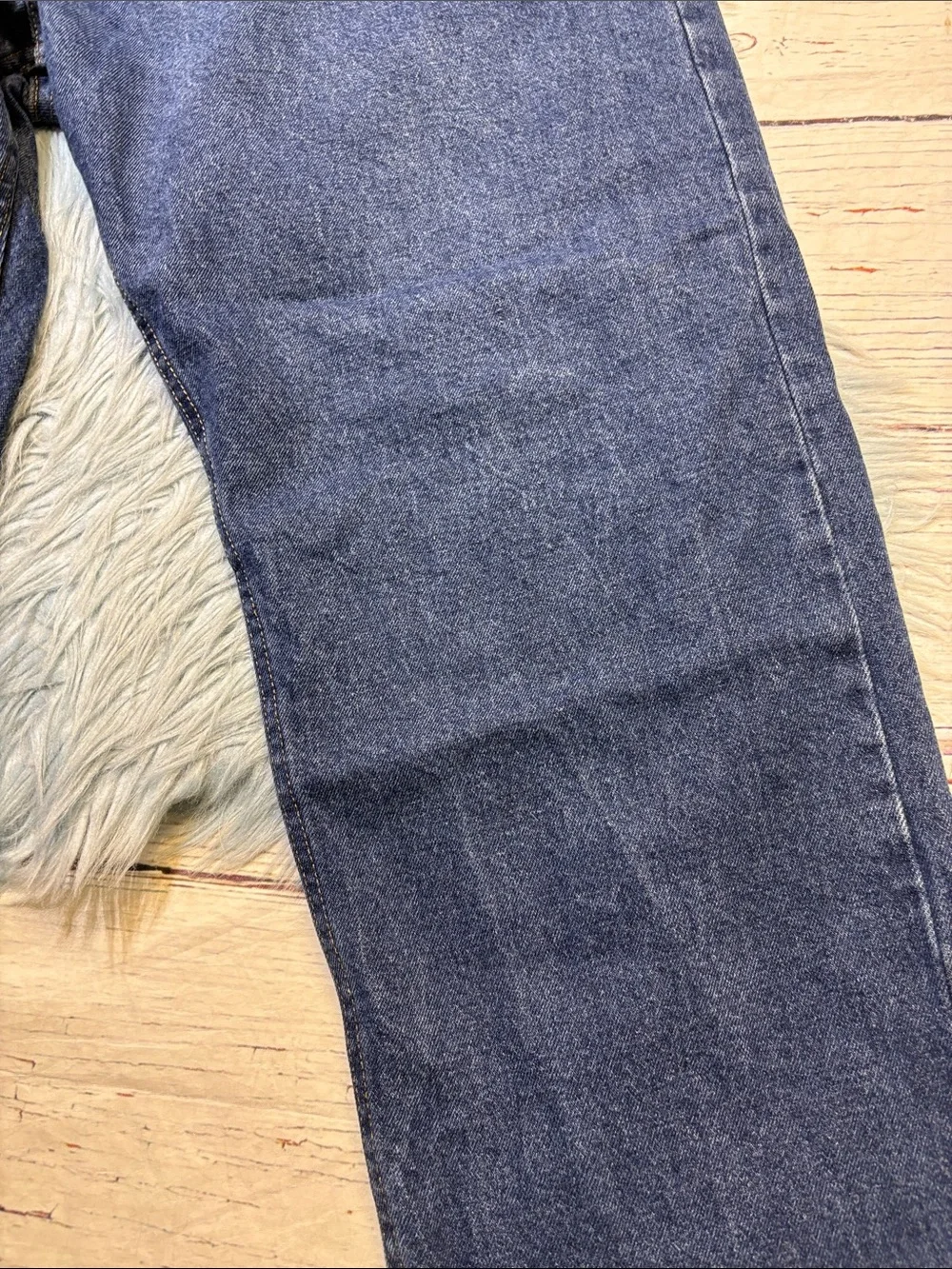 Wrangler Men's Relaxed Fit Jeans in Blue Denim Sz 44X30